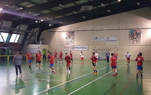 Match de préparation de l'équipe senior Prenationale de Bruges 33 Handball contre la Prenat. du B.E.C.