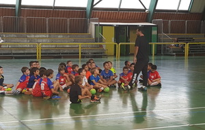 1er entraînement de la saison pour nos - de 11 garçons. Sous la responsabilité de François.