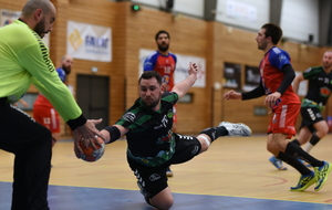 Donne la balle à papa, allez... Victoire de nos TOROS de N2 sur Asson le 02/03. Crédit photo : Handshoot